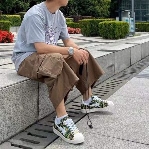 Y2K Camouflage Bapesta Sneakers - High Quality Unisex Shoes