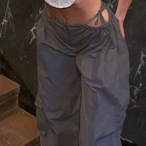 Y2K Cargo Baggy Pants for Women - Hippie Streetwear Fashion