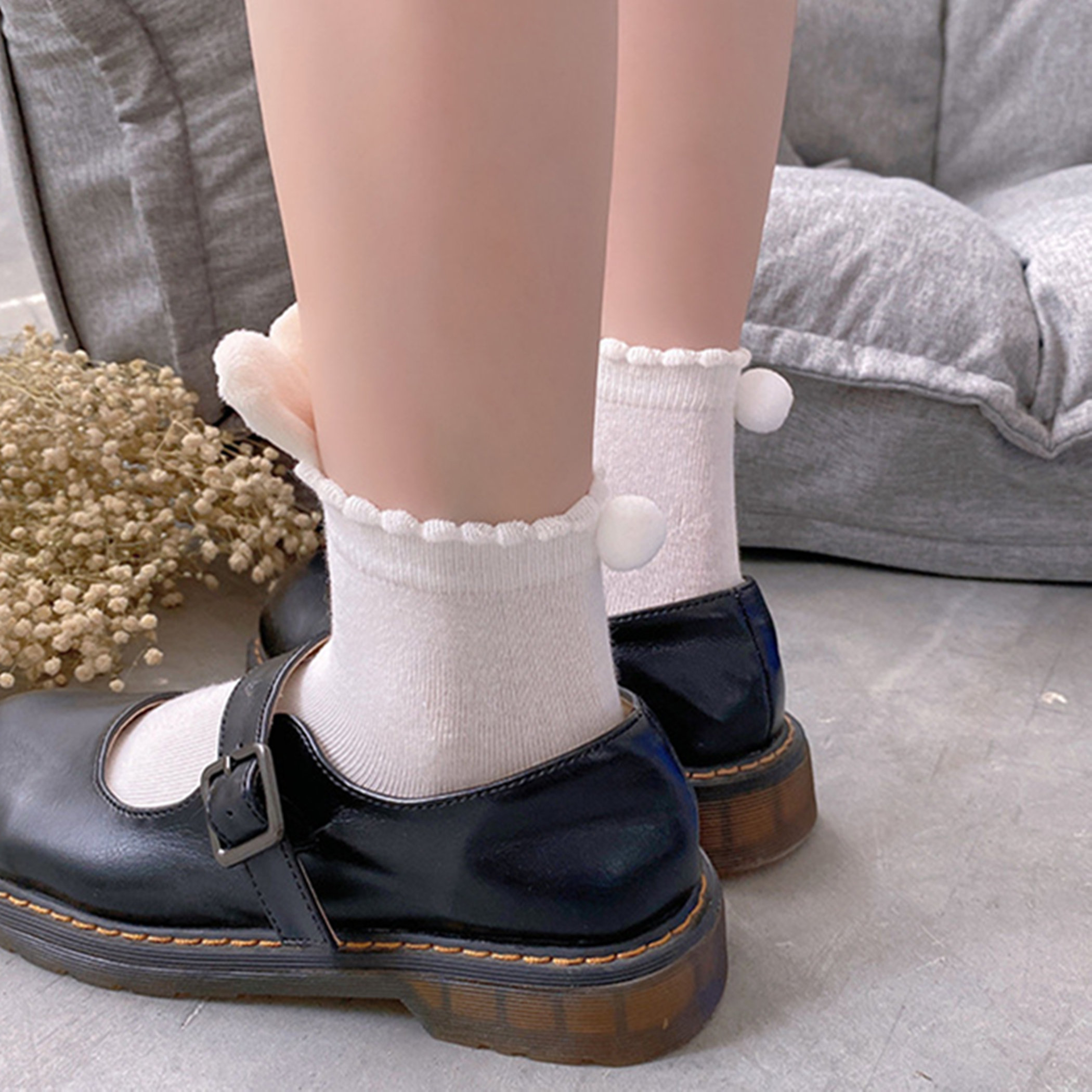Y2K Cartoon Bunny Cotton Ankle Socks - Gift Idea