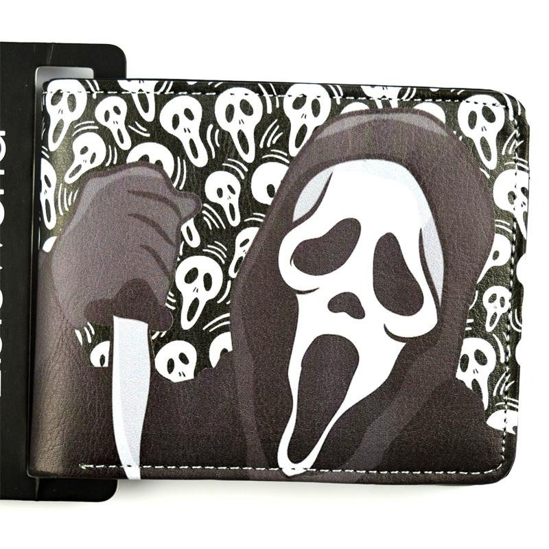 Y2K Cartoon Leather Ghostface Wallet