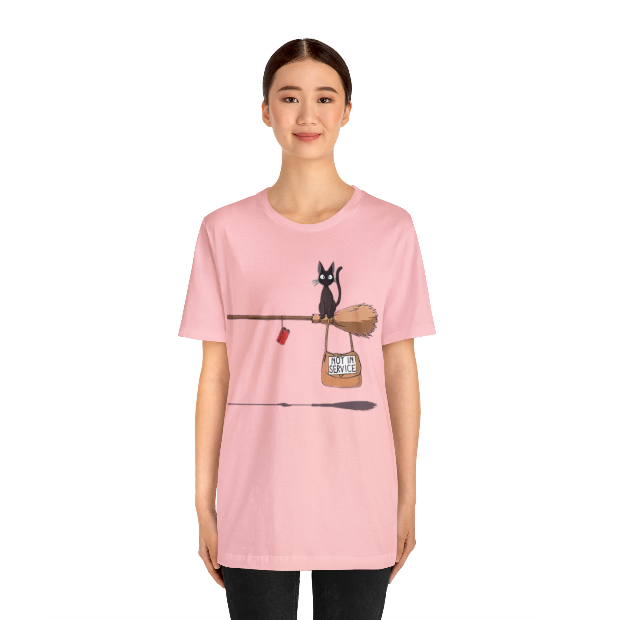 Y2K Cat Shirt Plus Size Graphic Top Kawaii Aesthetic Unisex Crew Neck Tee
