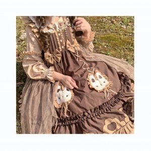 Y2K Chocolate Bunny Lolita Dress