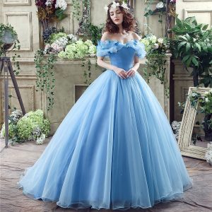 Y2K Clothing - Cinderella Movie Costume with Hoop Skirt