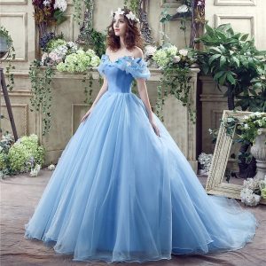 Y2K Clothing - Cinderella Movie Costume with Hoop Skirt