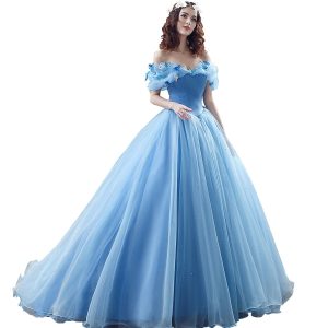 Y2K Clothing - Cinderella Movie Costume with Hoop Skirt