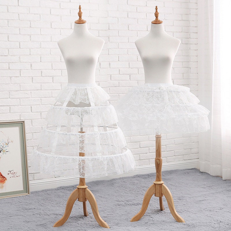 Y2K Clothing: Adjustable Fishbone Lolita Tutu Skirt