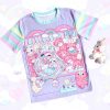 Y2K Clothing: Bunny Chibi Girl Unisex T-Shirt - Cute Bears & Plushies