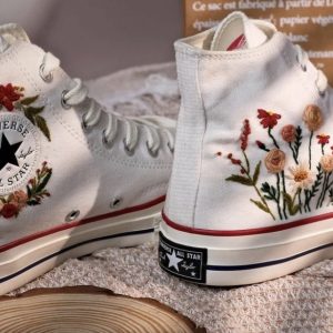 Y2K Clothing: Custom Embroidered Converse - Nicole Schmidt