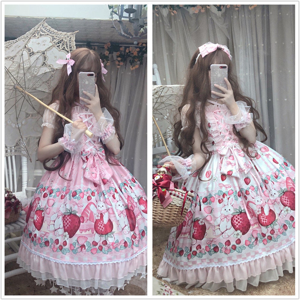 Y2K Clothing Cute Princess Lolita Fairy Dress