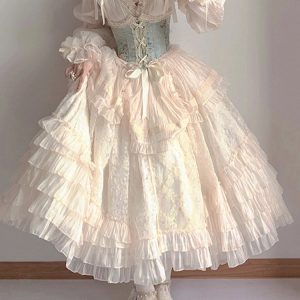 Y2K Clothing: Elegant Princess Dress for Flower Wedding