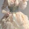 Y2K Clothing: Elegant Princess Dress for Flower Wedding