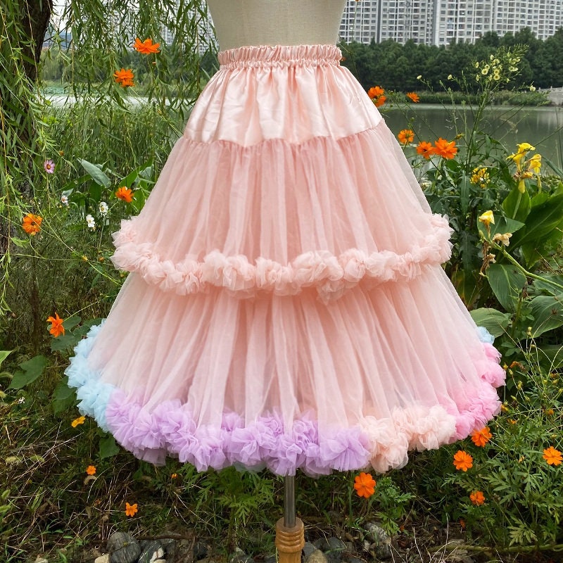 Y2K Clothing Fashion - Pink Lolita Petticoat