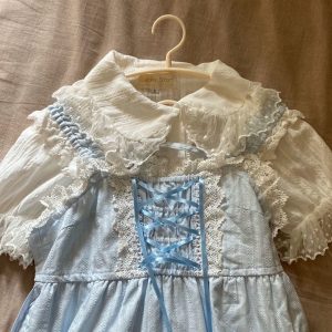 Y2K Clothing: Short Sleeve Lolita Blouse