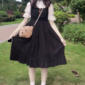 Y2K Clothing: Short Sleeve Lolita Blouse