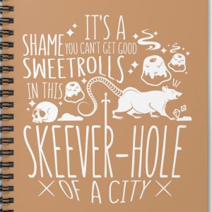 Y2K Clothing: Skeever Hole Quarts Notebook - Ruled Line