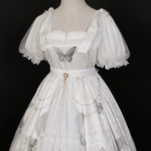 Y2K Clothing White Princess Dress