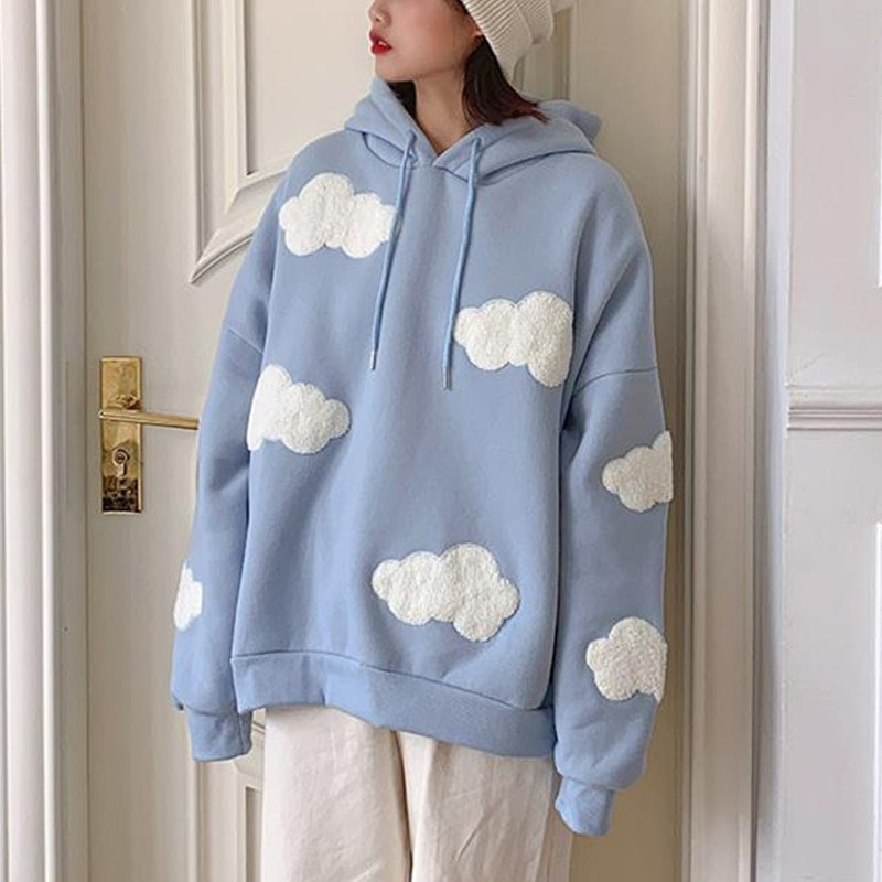 Y2K Cloud Hoodie - Kawaii Aesthetic Japanese Unisex Sweatshirt