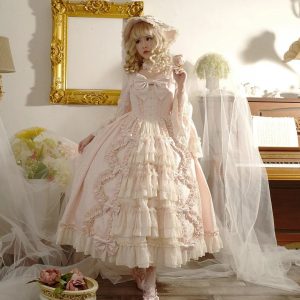 Y2K Court Lolita Dress - Gothic Cosplay Costume