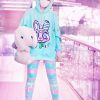 Y2K Creepy Cute Harajuku Hoodie - Injured Bunny Design