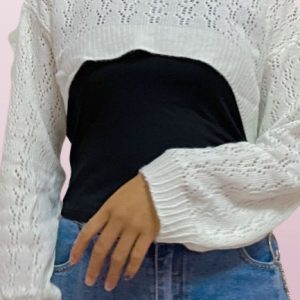 Y2K Cropped Knit Shrug Bolero - Streetwear Harajuku Korean Fashion