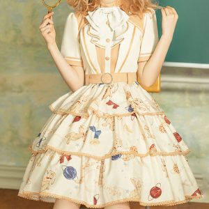 Y2K Cute Lolita Fashion Dress - Vintage-inspired Aesthetic