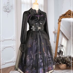 Y2K Dark Witch Lolita Gothic Princess Dress