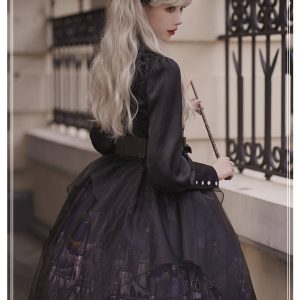 Y2K Dark Witch Lolita Gothic Princess Dress