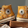 Y2K Embroidered Converse - Floral Design