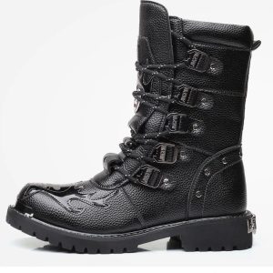 Y2K Flame Vegan Leather Bestseller Boots