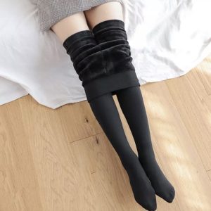 Y2K Fleece Winter Pantyhose Tights