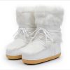 Y2K Fluffy Hair Winter Snow Boots for Women