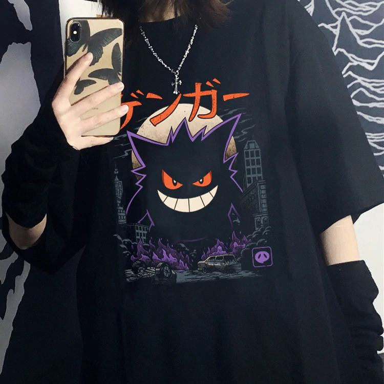 Y2K Ghostly Delight Gengar Unisex Graphic T-Shirt