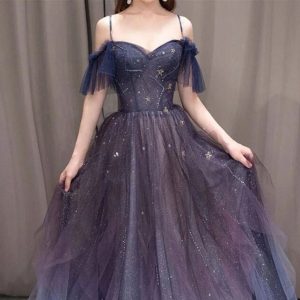 Y2K Glitter Sparkle Tulle Dress for Prom, Quinceañera, Bridesmaids, Parties