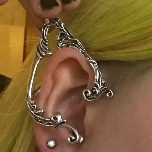 Y2K Gothic Demonic Wicca Witch Devil Ear Cuff