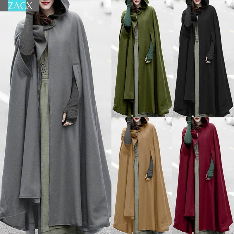 Y2K Gothic Halloween Costume Hooded Cape