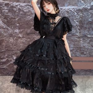 Y2K Gothic Lolita Dress - Halloween Cosplay Costume