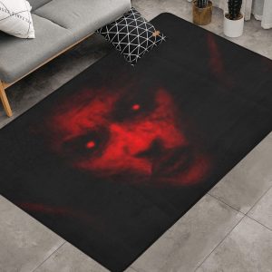 Y2K Gothic Satanism Baphomet Skull Skeleton Rug