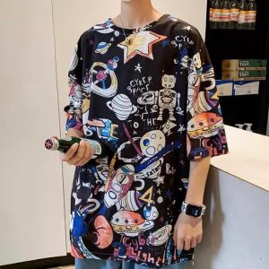 Y2K Graffiti Harajuku Oversized T-Shirt