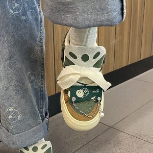 Y2K Green Platform Sneakers - Harajuku Kawaii Shoe