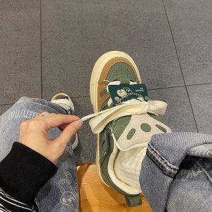 Y2K Green Platform Sneakers - Harajuku Kawaii Shoe