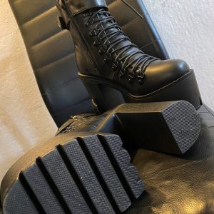 Y2K Handmade Vegan Leather Motorcycle Boots