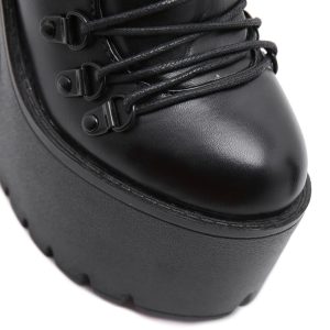 Y2K Handmade Vegan Leather Motorcycle Boots