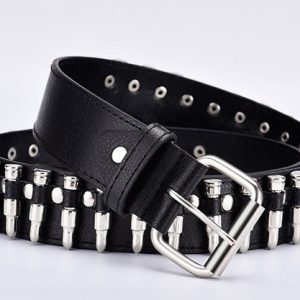 Y2K Handmade Wild Trend Vegan Leather Punk Belt