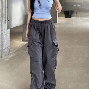 Y2K Harajuku Streetwear Wide Leg Cargo Pants