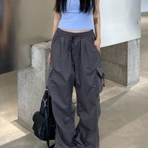 Y2K Harajuku Streetwear Wide Leg Cargo Pants