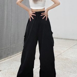 Y2K Harajuku Streetwear Wide Leg Cargo Pants