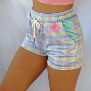 Y2K High Waist Kawaii Yume Peach Shorts