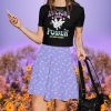 Y2K Kawaii Lilac Skater Skirt | Anime Streetwear | Bunny Stars and Moon