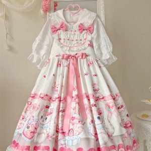 Y2K Kawaii Lolita Dress - Cosplay Fairy Style