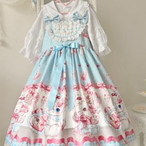 Y2K Kawaii Lolita Dress - Cosplay Fairy Style